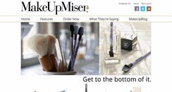 Desktop Screenshot of makeupmiser.com